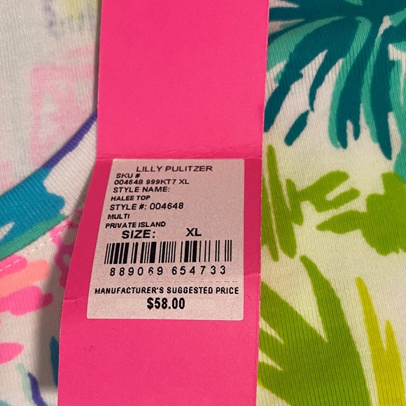 Lilly Pulitzer Multicolor Tropical Short Sleeve Tee - Picture 2 of 5